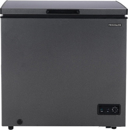Frigidaire Chest Freezer, 7 Cu. Ft., Granita Finish, Adjustable Thermostat, Easy Defrost Function, Removable Basket