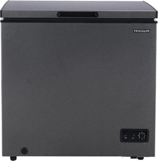 Frigidaire Chest Freezer, 7 Cu. Ft., Granita Finish, Adjustable Thermostat, Easy Defrost Function, Removable Basket