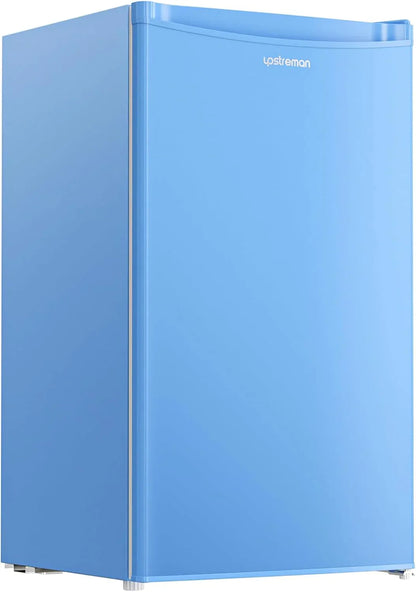 Upstreman 3.2 Cu. Ft. Mini Fridge Freezer Single Door Fridge Dorm Fridge Adjustable Thermostat