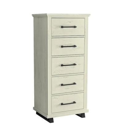 Farmhouse 4-Piece Bedroom Set, 2 Nightstand, 1 Chest And 1 Dresser