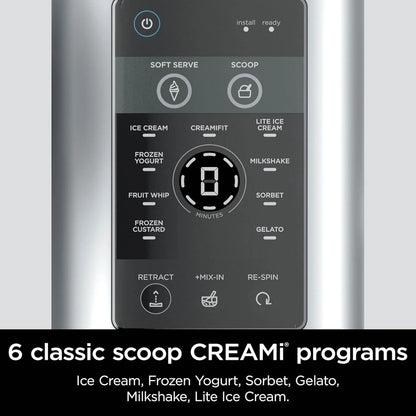 Ninja Swirl By CREAMi Ice Cream And Soft Serve Maker, Sorbet, Milkshake, Frozen Yogurt, Low Calories Program And More, 13-in-1, NC701