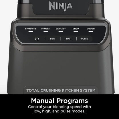 Ninja Mega Kitchen System, 1500-Watt, 72-Ounce Full-Size Blender And 8-Cup Food Processor With 2 16-Ounce To-Go Cups