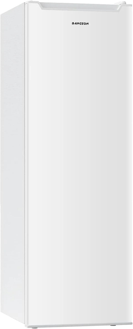 Bangson Upright Freezer, 7.0 Cu. Ft. Stand Up Freezer, Convertible Upright Freezer/Refrigerator, Single Door For Kitchen, Garage, Office