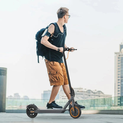 Electric Scooter, 350W/500W Powerful Motor, 8.5 In./10 In. Solid Rubber Tires, 19/22 Mph, 28/21/12 Mile Range, Dual Brakes
