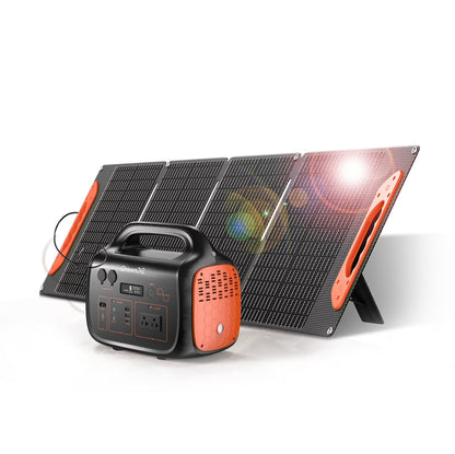 GreenOE Portable Power Station 1000W 1024Wh Solar Powered Generator With 100W Solar Panel