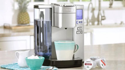 Cuisinart SS-10P1 Coffee Maker Single Serve 72-Ounce Reservoir Coffee Machine, Programmable Brewing And Hot Water Dispenser, Stainless Steel