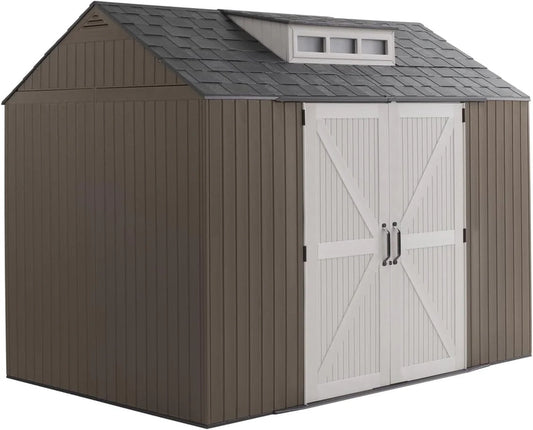 Rubbermaid Resin Outdoor Storage Shed With Floor