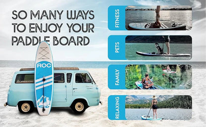 Roc Inflatable Stand Up Paddle Boards 10 Ft. 6 In