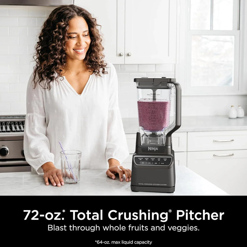 Ninja Mega Kitchen System, 1500-Watt, 72-Ounce Full-Size Blender And 8-Cup Food Processor With 2 16-Ounce To-Go Cups