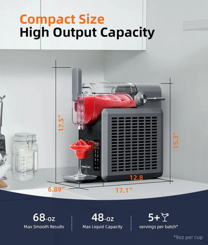 Slushie Machine, 24-Hour Delay Start And Cold Retention, 68 Oz Slushy Machine With Self-Cleaning Function