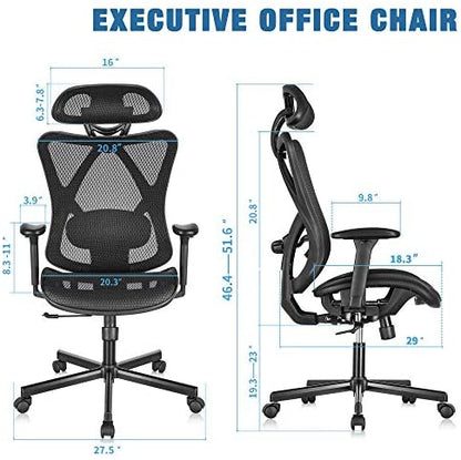 Sunnow Ergonomic Office Chair, Mesh Computer Desk Chair, High Back Executive Task Chair