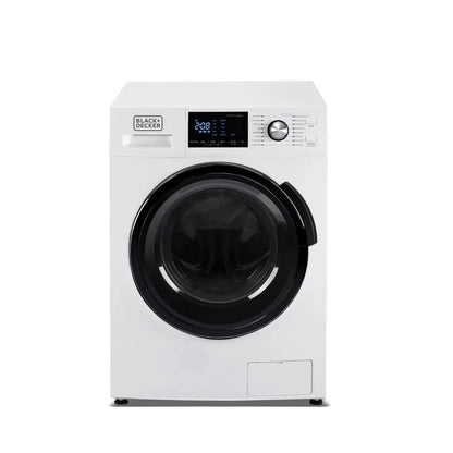 Black Plus Decker 2.7 Cu. Ft. All-in-One Washer And Dryer Combo In White BCW27MW