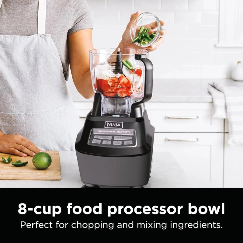 Ninja Mega Kitchen System, 1500 Watt Stand Mixer, 2.1 Liters And Food Processor, 8 Cups With 2 473 Ml Takeaway Cups