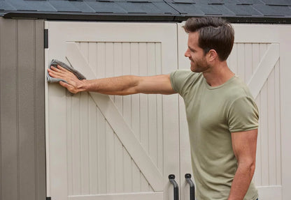 Rubbermaid Resin Outdoor Storage Shed With Floor