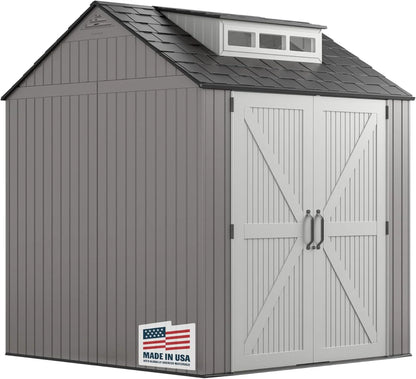 Rubbermaid Resin Outdoor Storage Shed With Floor
