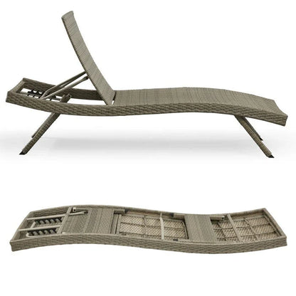 All Weather Wicker Chaise Lounge, Set Of 2