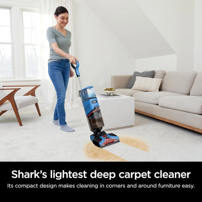 Shark CarpetXpert EX201 Carpet Cleaner, Cyan, Deep Cleaning With StainStriker, For Pets, Includes Spot And Stain Remover Tools
