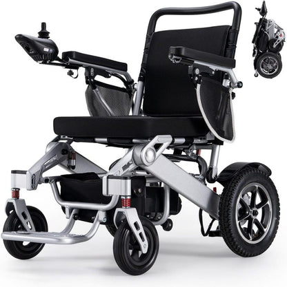Electric Wheelchair, 25 Miles Longer Range, Foldable Power Wheelchair For Adults Seniors, 500W Dual Motors
