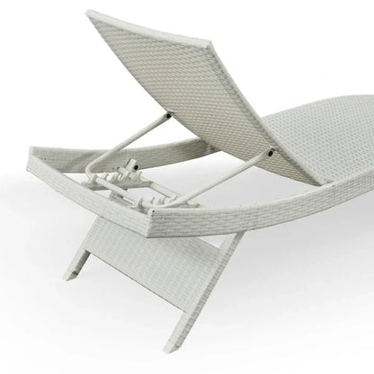All Weather Wicker Chaise Lounge, Set Of 2