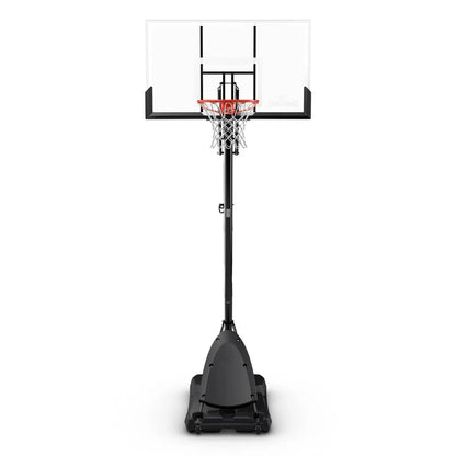 Spalding 54-inch Shatterproof Polycarbonate Exacta Height Basketball Hoop System, Portable