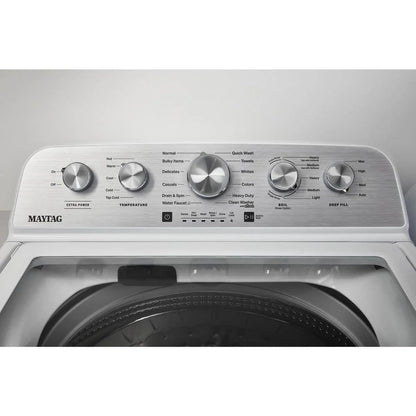 Maytag 4.8 Cu. Ft. Top Load Washer With Extra Power Boost, White, MVW5430MW