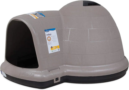 Petmate Indigo Dog House, Igloo Dog House, Made In USA With 90% Recycled Materials