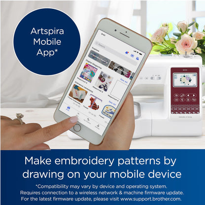 Brother SE725 Sewing And Embroidery Machine With Artspira App, 50 Free Designs