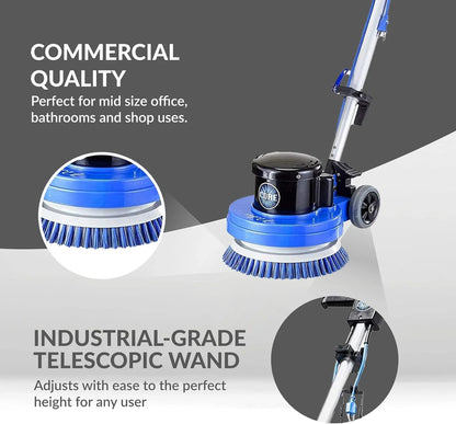 Prolux Core Heavy Duty Commercial Floor Polisher Buffer Scrubber Machine And 5 Pads