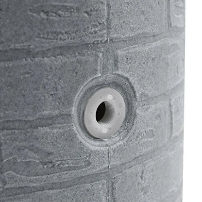 Good Ideas IMP-D50-DAR Impressions Downton Rain Saver Rain Barrel, 50 Gallon, Dark Granite