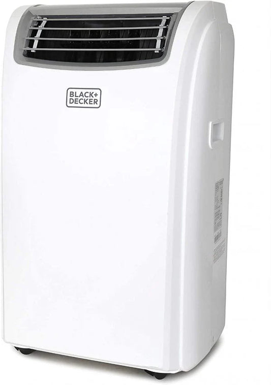 Black Plus Decker 14,000 BTU Portable Air Conditioner With Heat And Remote Control, White