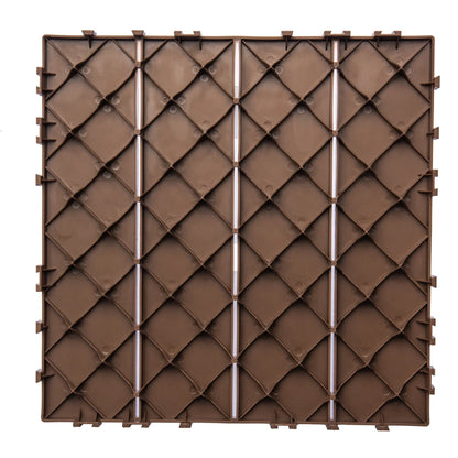 76-Pack Plastic Interlocking Deck Tiles, 68.80 Sq. Ft. Outdoor Plastic Flooring Super Durable And Waterproof All-Weather Indoor/Outdoor