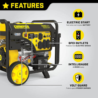 9000W Wireless Start Generator With CO Shield