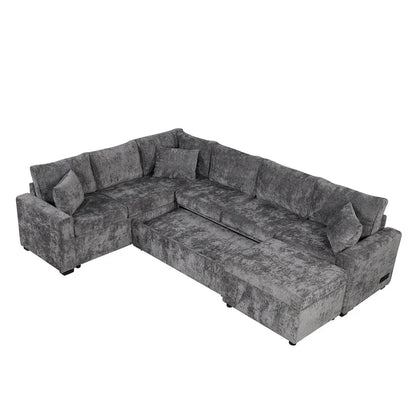 Sectional Sofa Pull-Out Sofa Bed Sleeper