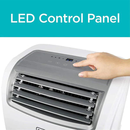 Black Plus Decker 14,000 BTU Portable Air Conditioner With Heat And Remote Control, White