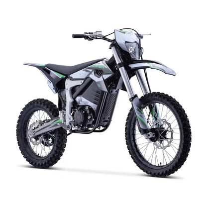 MotoTec Venom 72v 12000w Electric Dirt Bike White
