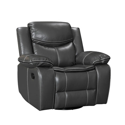 Wide Seat Durable Leather Massage And Heat Recliner