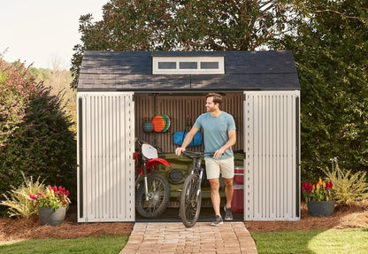 Rubbermaid Resin Outdoor Storage Shed With Floor