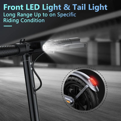 Electric Scooter 350W/500W Powerful Motor 8.5 In./10 In. Solid Tires 19/22Mph 28/21/12 Miles Range