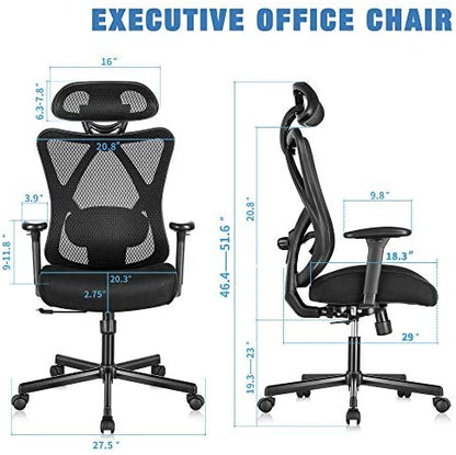 Sunnow Ergonomic Office Chair, Mesh Computer Desk Chair, High Back Executive Task Chair