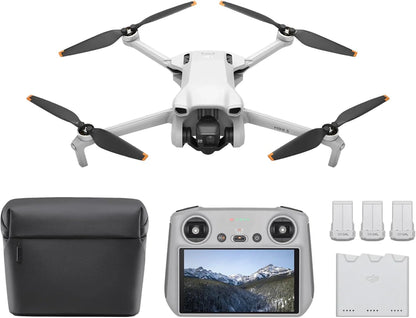 DJI Mini 3, Drones With Camera For Adults 4K, 38-min Flight Time, Up To 32800 Ft, 10km Video Transmission, True Vertical Shooting