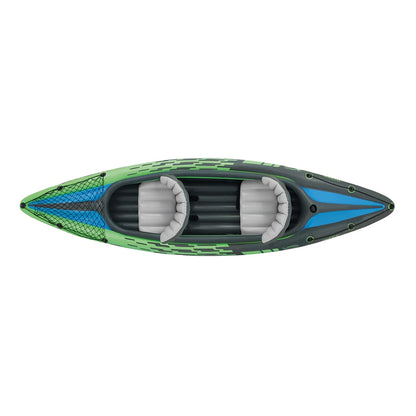 Intex Challenger K2 Inflatable Kayak With Oars And Hand Pump