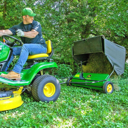 John Deere 42 Trailed Lawn Sweeper, 24 Cubic Foot Capacity, Adjustable Brushes